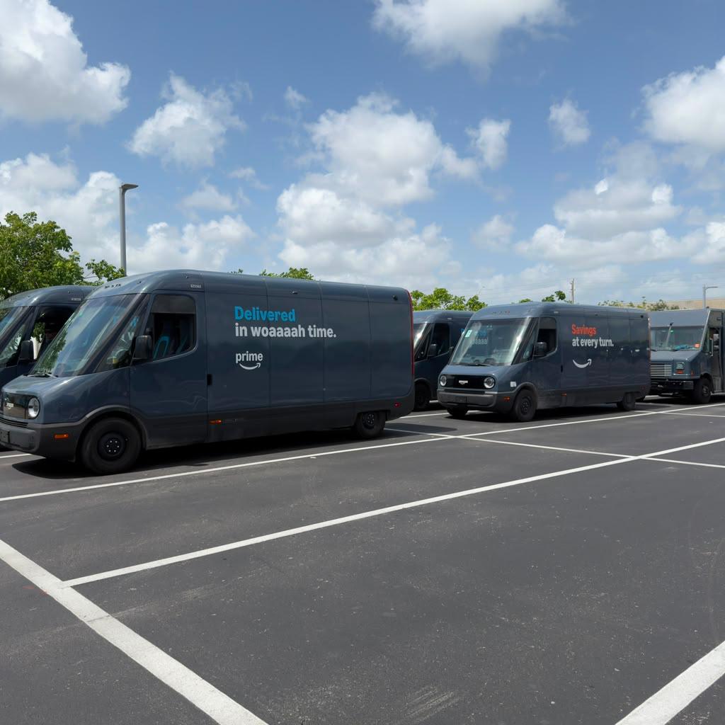 Go On Logistics vans lined up